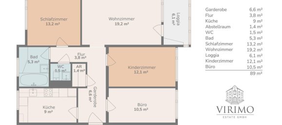 4 rooms Apartment in Linz, Austria No. 126798 12