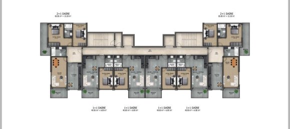 2-Zimmer Penthouse in Demirtas, Turkey, Nr. 29841 7