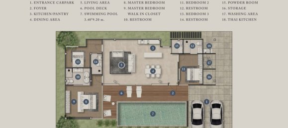 3 bedrooms Villa in Pattaya, Thailand No. 20184 11