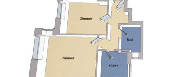 2غرفة شقة في Hakenfelde, Germany رقم 85144 7