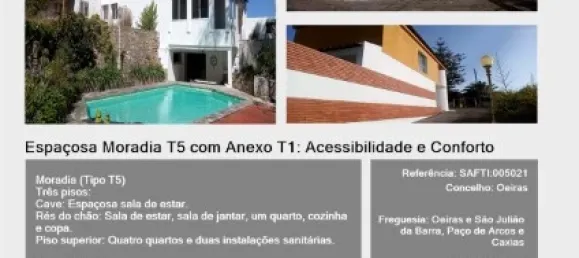 6 غرف نوم منزل في Oeiras, Portugal رقم 48877 41