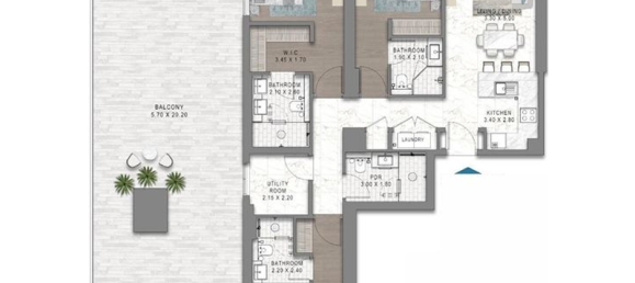 1 chambre Appartement à Maritime City, UAE No. 121589 11