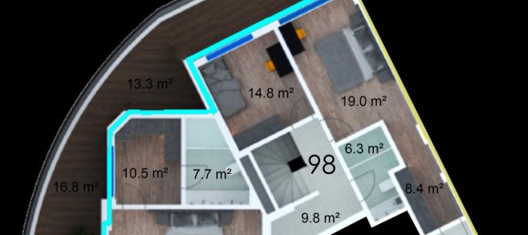 Penthouse 3+1 in Gazipasa, Turkey, Nr. 22826 20