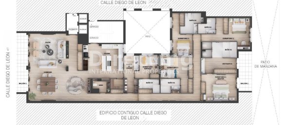 5 bedrooms Apartment in Madrid, Spain No. 175584 15