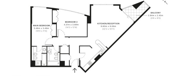Apartamento de 2 dormitorios en Dubai Marina, UAE No. 2055 11