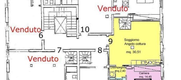 4غرفة بانتهاوس في Padua, Italy رقم 61049 43
