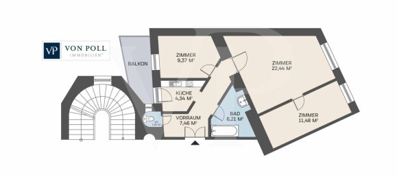 Apartamento de 2 dormitorios en Mariahilf, Austria No. 221819 17