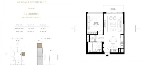 1 chambre Appartement à GRAND BLEU TOWER, Dubai, UAE No. 60025 5