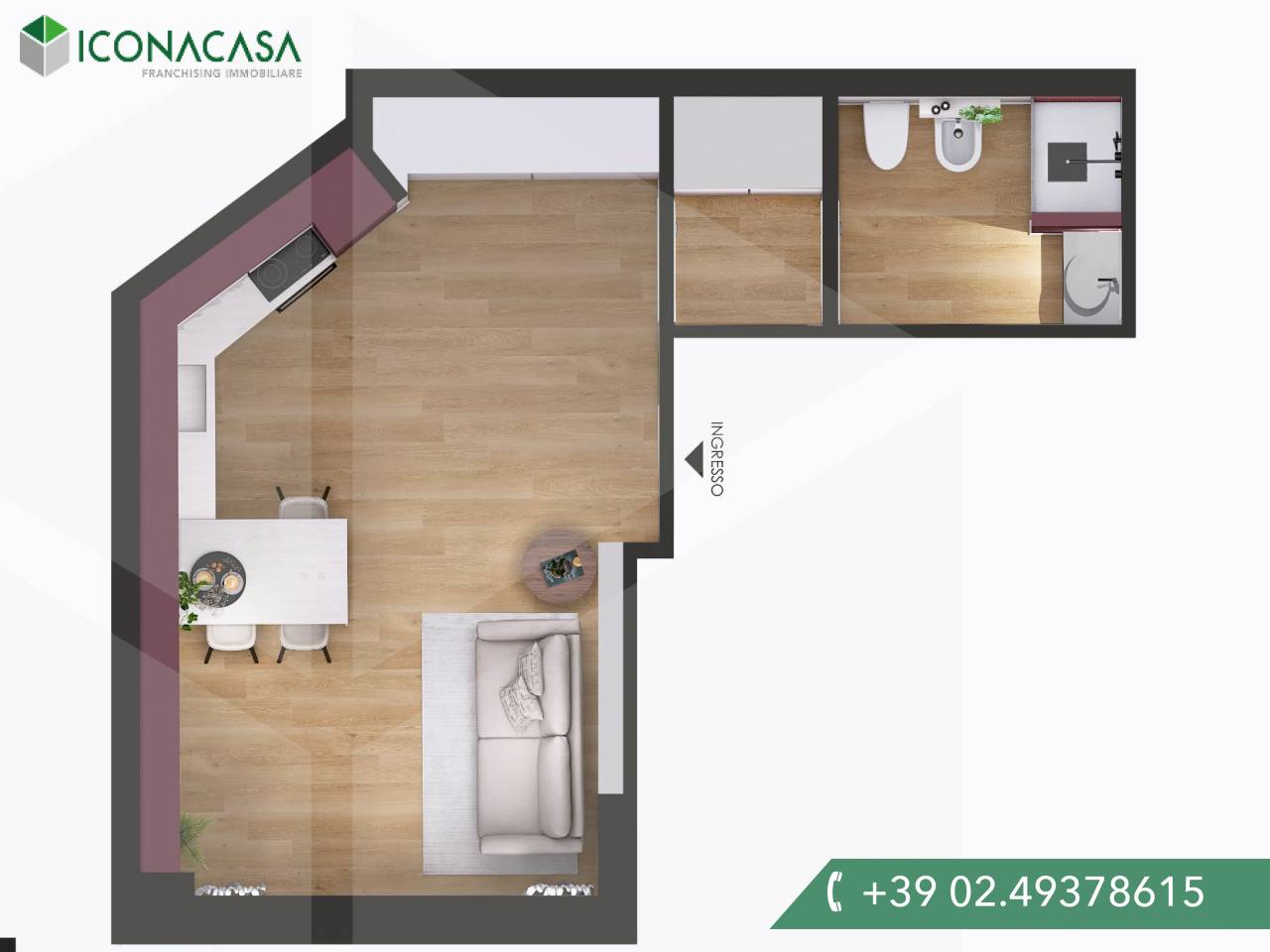 Studio in Milan, Italy No. 241348