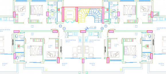 Ático de 3 habitaciónes en Avsallar, Turkey No. 10064 2
