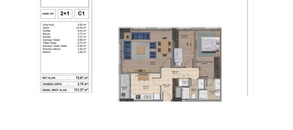 Apartamento de 2 habitaciónes en Beylikduezue, Turkey No. 30263 30