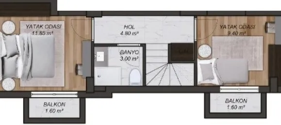 Wohnung 2+1 in Mugla, Turkey, Nr. 33502 23