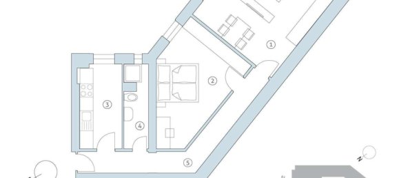 2غرفة شقة في Gesundbrunnen, Germany رقم 48571 14