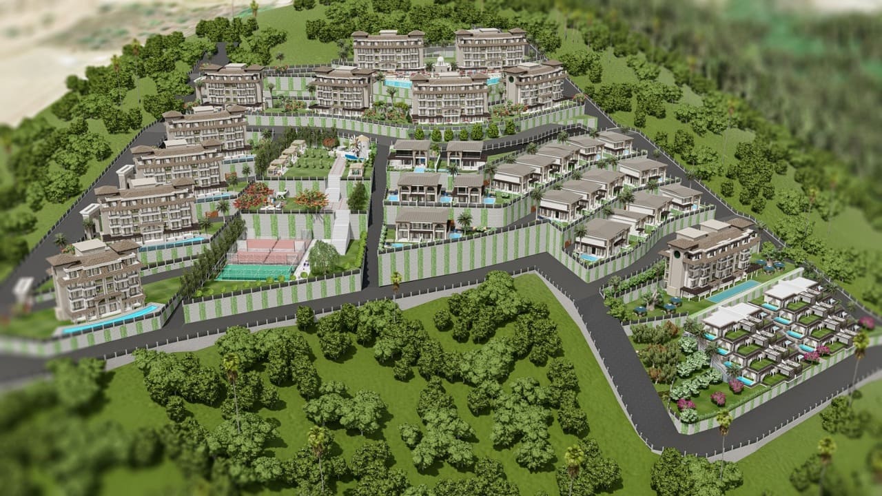 Penthouse 2+1 in Exodus Premium Town, Kargicak, Turkey No. 35749