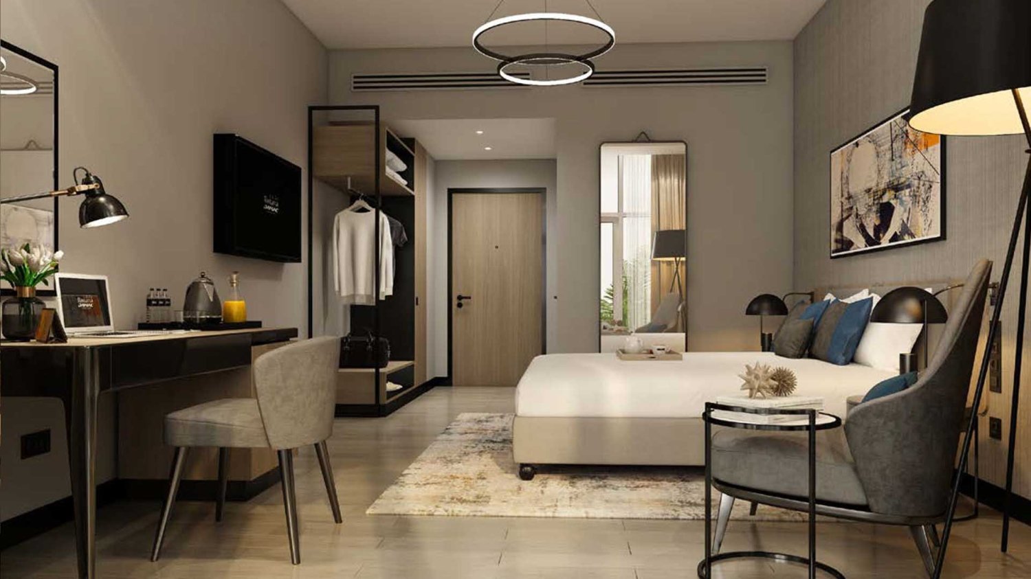 Apartamento de 1 dormitorio en HOTEL EDGE BY ROTANA, DAMAC Hills (Akoya by DAMAC), UAE No. 61874