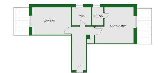 2-Zimmer Wohnung in Milan, Italy, Nr. 241350 19