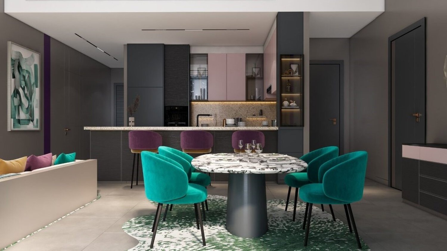 Appartement à MBL Signature, Jumeirah Lake Towers, UAE 57.6m² No. 63740