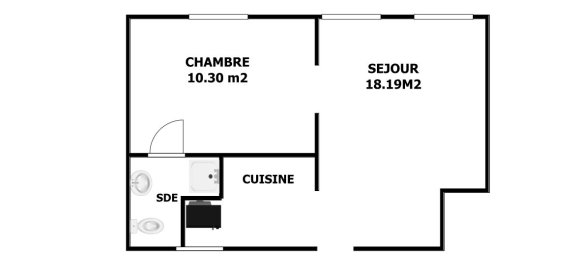 1 غرف نوم شقة في La Garenne-Colombes, France رقم 147988 5