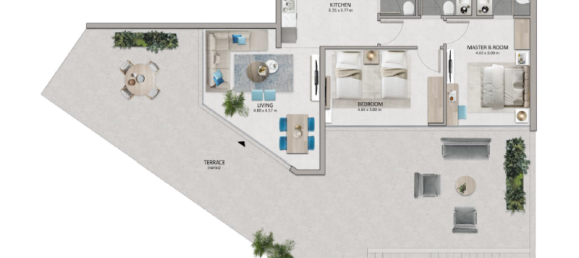 Estudio en Yas Island, UAE No. 121656 5