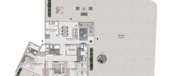 Estudio en Yas Island, UAE No. 121656 6