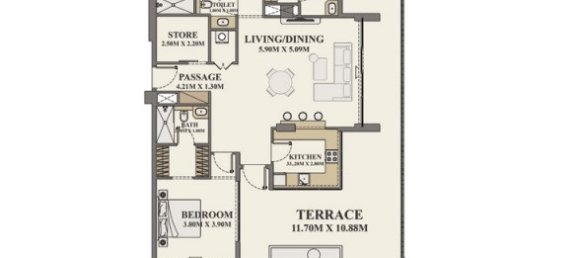 Apartamento de 3 dormitorios en Celeste Heights, Al Furjan, UAE No. 65364 2
