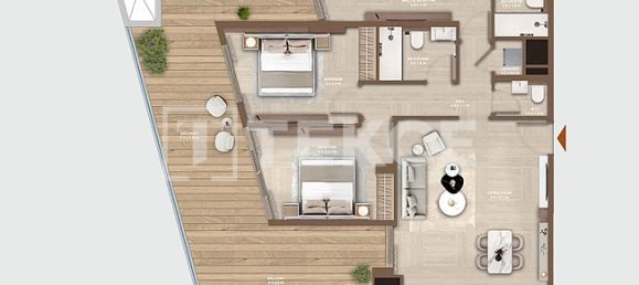 Apartamento T1 em Dubai, UAE N.º 197514 8