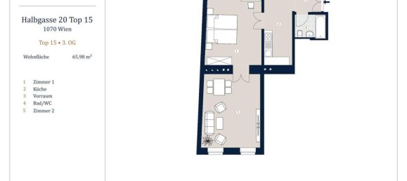 2-Zimmer Wohnung in Neubau, Austria, Nr. 131081 8