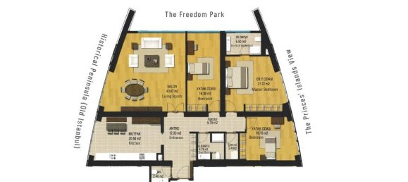 3 rooms Apartment in Kadikoy, Turkey No. 21981 22