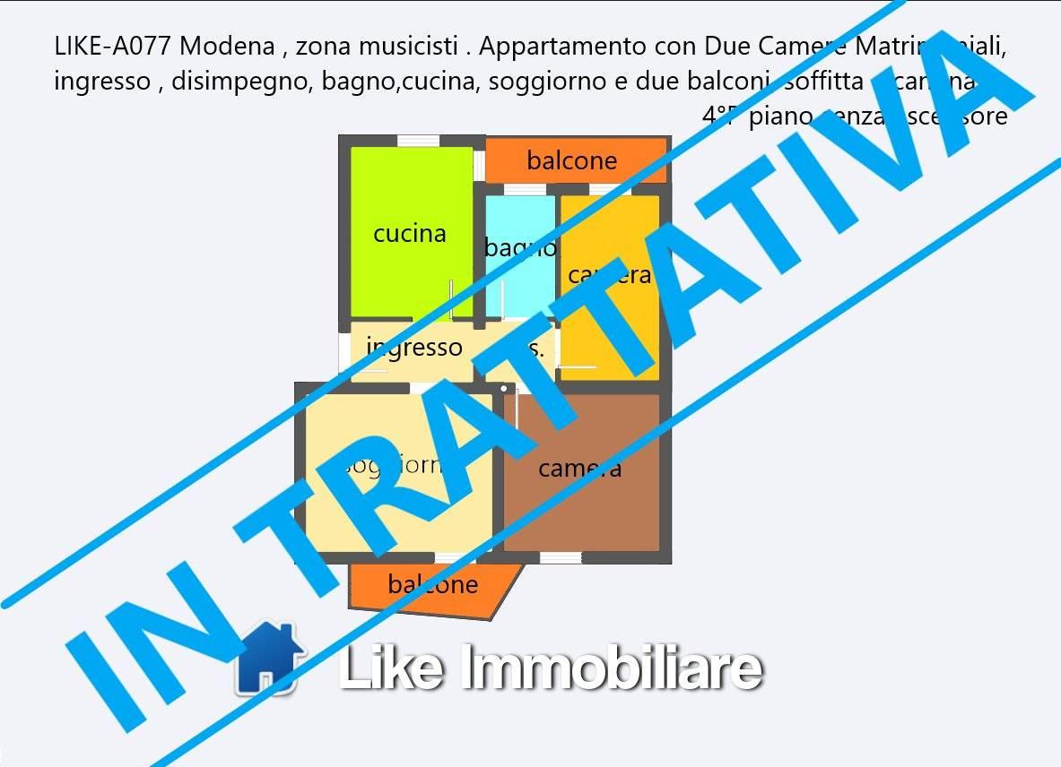 Apartamento de 4 divisões em Modena, Italy N.º 21169