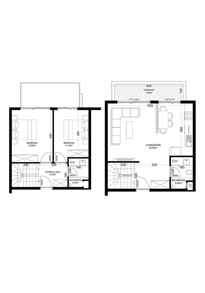 Ático de 2+1 en Yekta Golden Valley, Oba, Turkey No. 37732 1