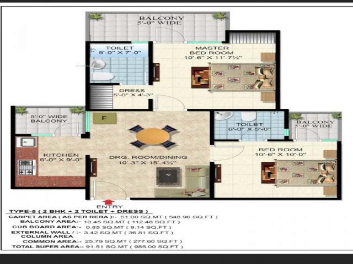 2 Schlafzimmer Haus in Ghaziabad, India, Nr. 24171