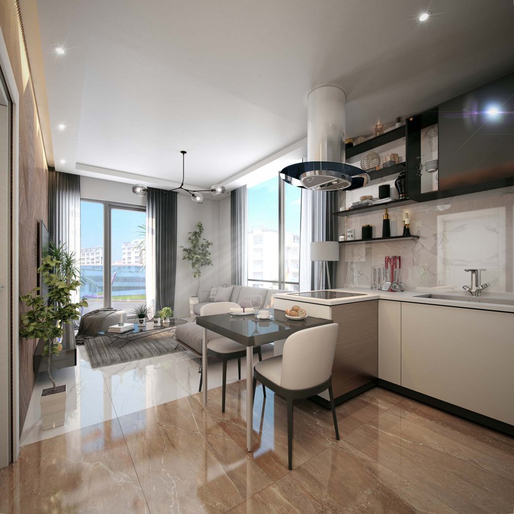 Apartment 1+1 in Perli Towers, Alanya, Turkey No. 34618