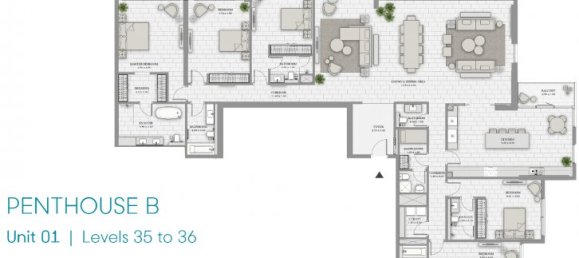 5 bedrooms Penthouse in Jumeirah Beach Residence, UAE No. 82 12