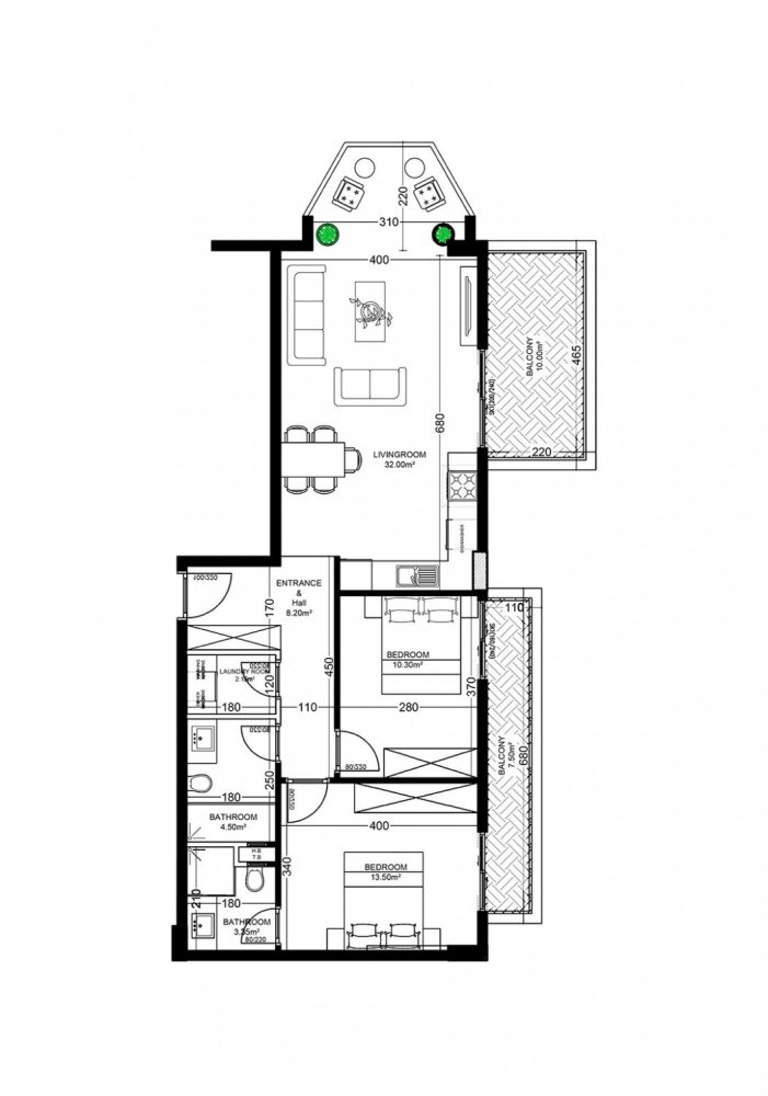 Apartment 2+1 in Yekta Golden Valley, Oba, Turkey No. 37763 1