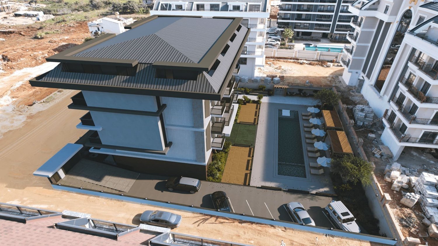 Apartment 1+1 in Oxo Oba, Oba, Turkey No. 39944