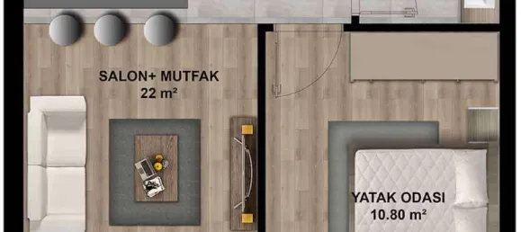 Apartamento de 1+1 en Aksu, Turkey No. 32707 21