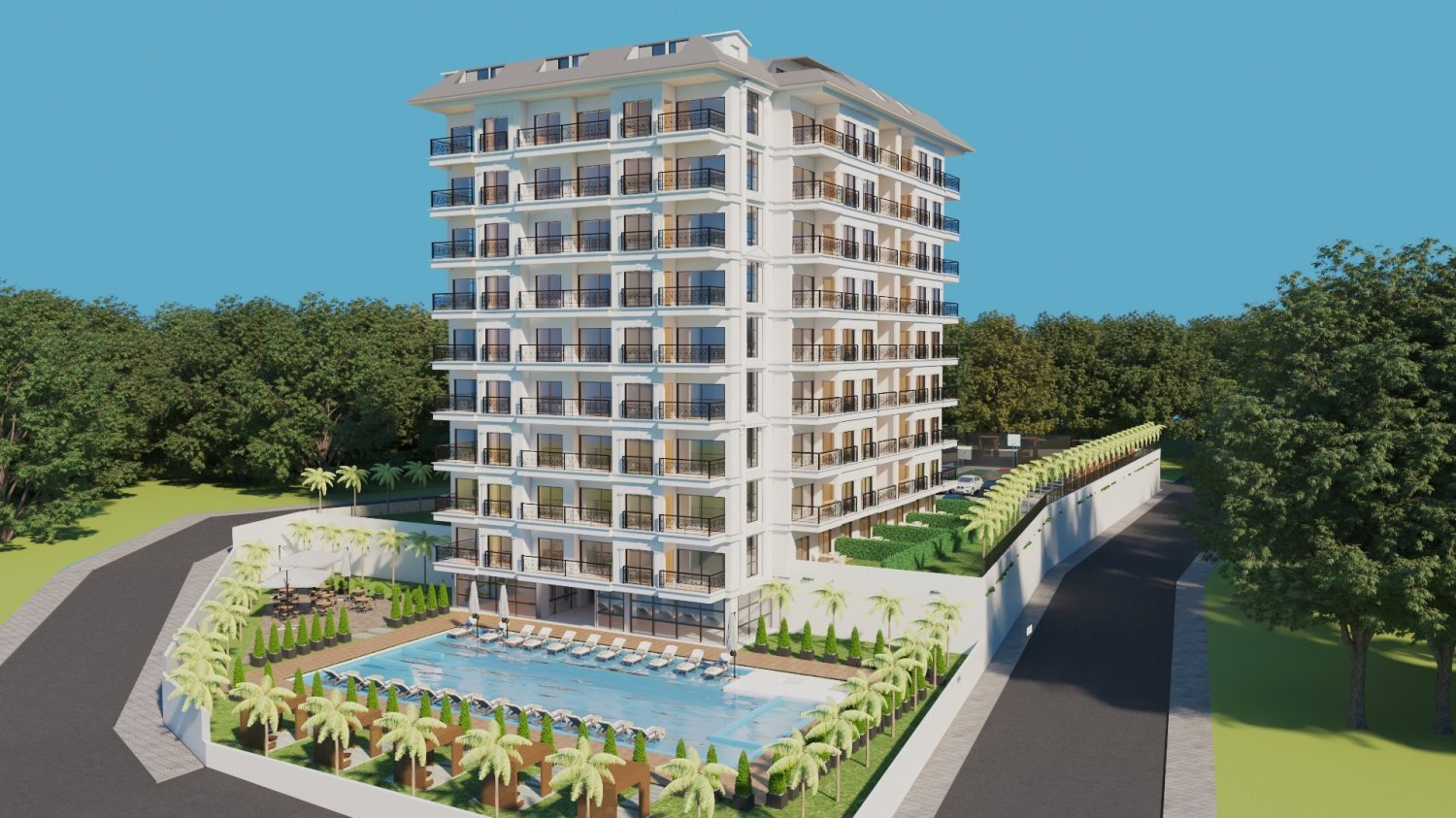 شقة 1+1 في Alanya, Turkey رقم 32103