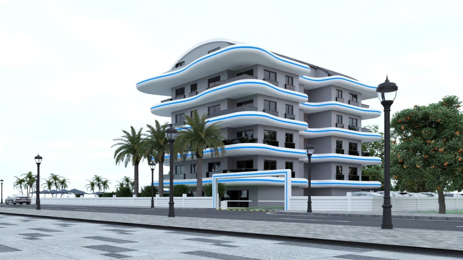 Apartment 1+1 in Lotus Twins, Alanya, Turkey No. 36810