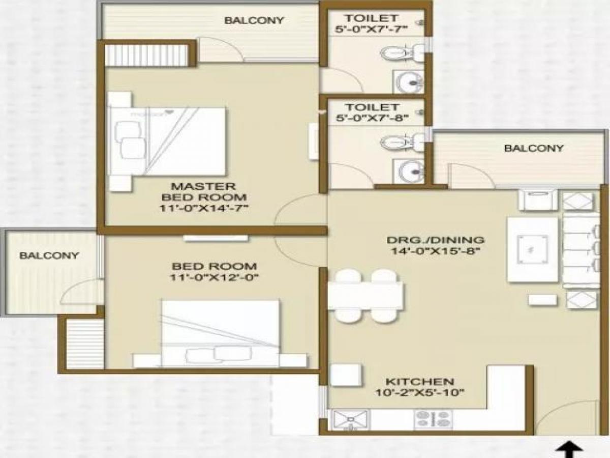 2 bedrooms House in Noida, India No. 67339