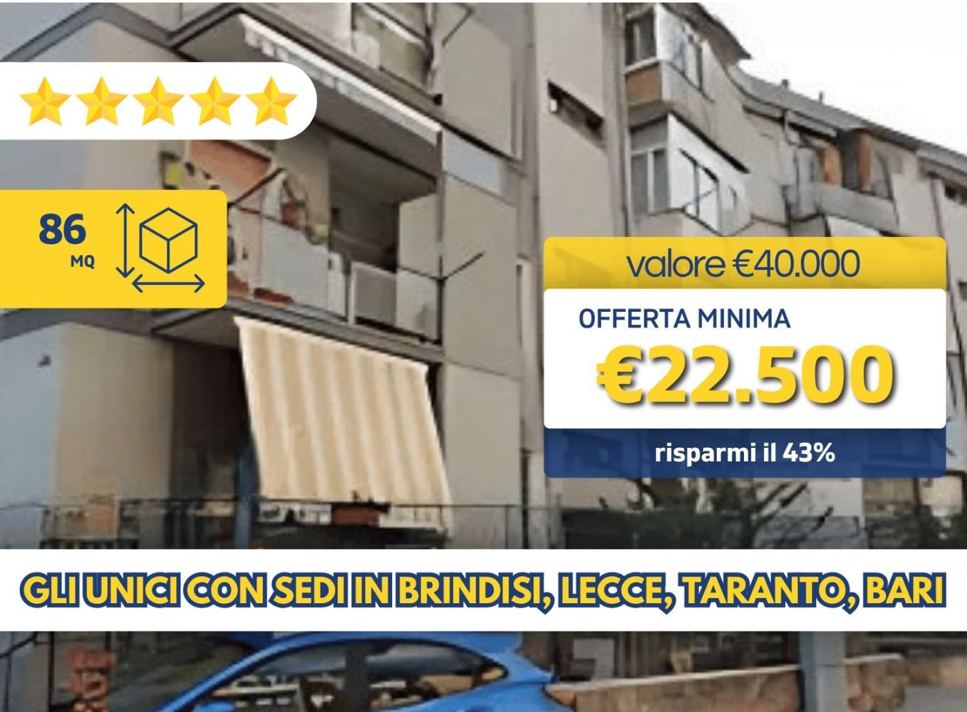 Квартира с 4 комнатами в Таранто, Италия № 276331