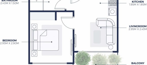 2 chambres Appartement à CREEK VIEWS II, Al Jaddaf, UAE No. 60261 3