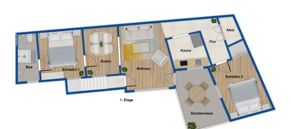 Дуплекс с 4 комнатами в Ахен, Германия № 26730 14