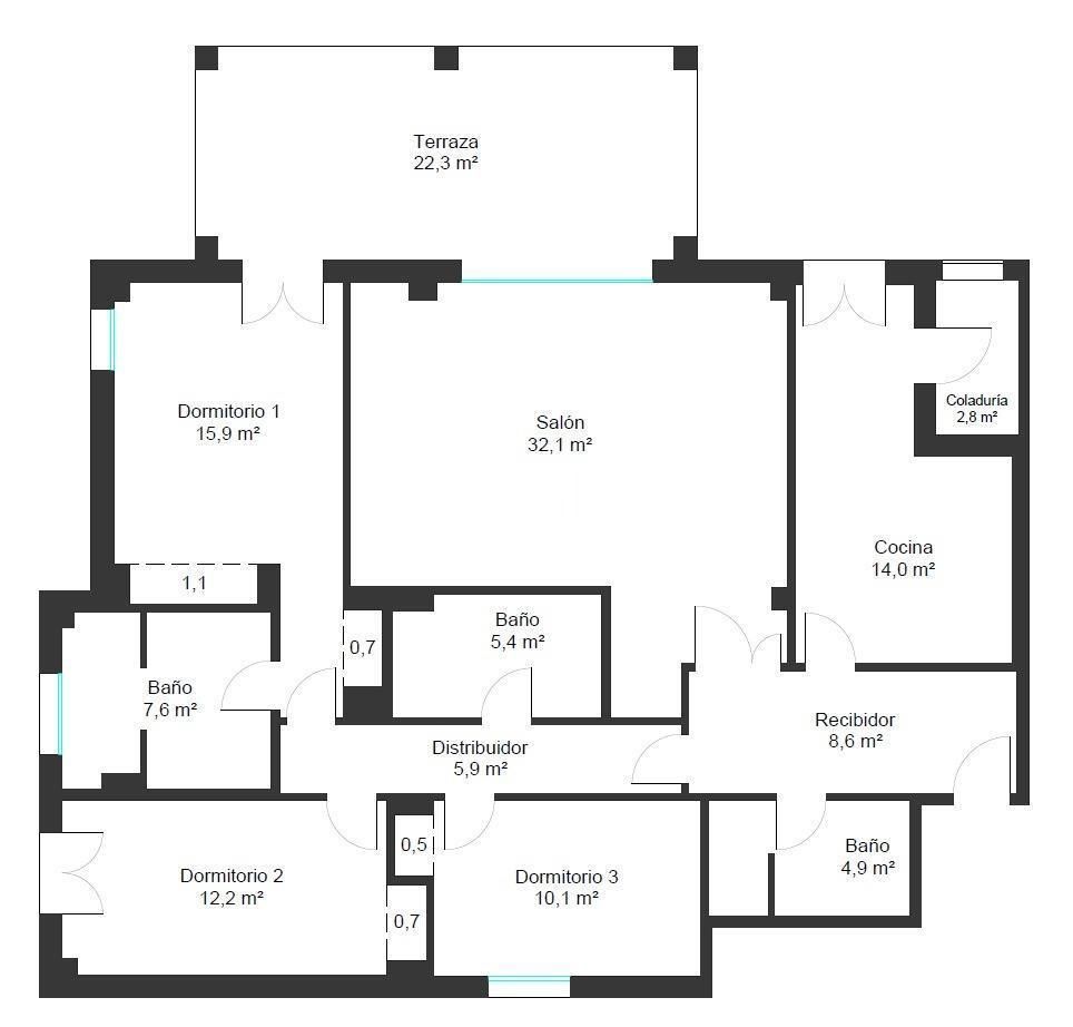 3 bedrooms Apartment in Palma de Majorca, Spain No. 144007