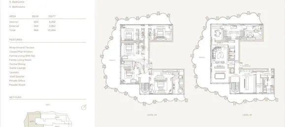 5 Schlafzimmer Penthaus in DIFC, UAE, Nr. 111908 9