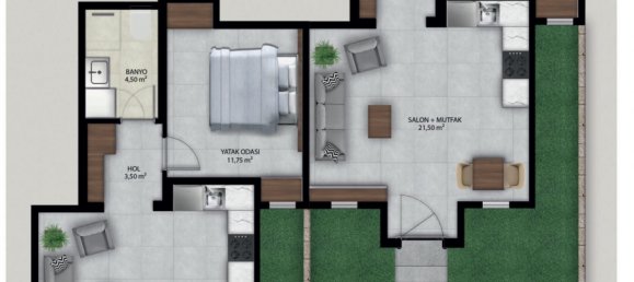 Apartment 2+1 in Bodrum, Turkey No. 6841 5