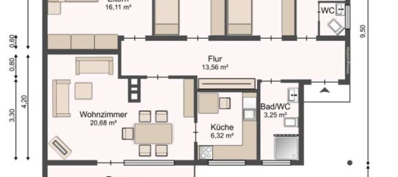Casa de 4 divisões em Kassel, Germany N.º 264737 12
