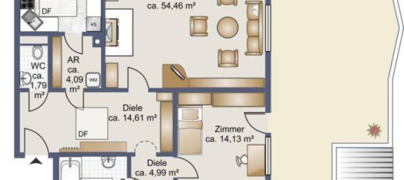 4 rooms Penthouse in Klagenfurt am Worthersee, Austria No. 225663 12