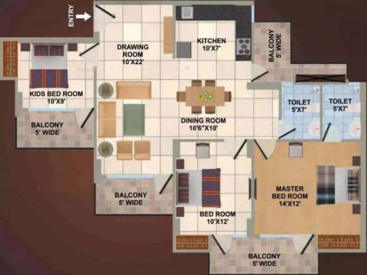 3 bedrooms House in Ghaziabad, India No. 27799