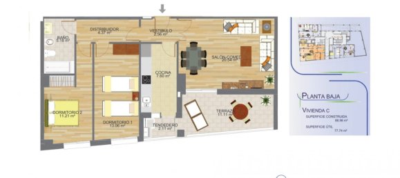 2 غرف نوم شقة في Aguilas, Spain رقم 7103 21