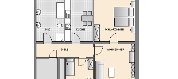 Квартира с 2 спальнями в Мёнхенгладбах, Германия № 33639 15